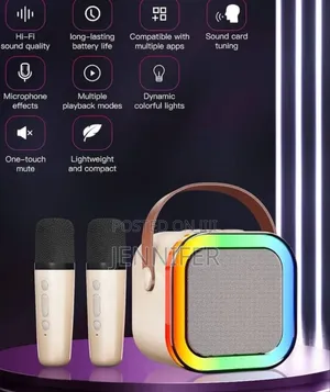 Portable Wireless Karaoke Machine With 6 Voice Effects