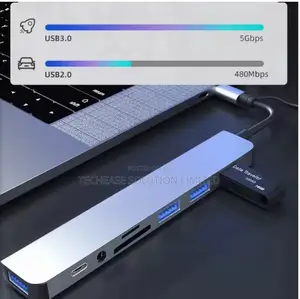 8-in-1 Usb Type-C Hub Docking Station Adapter