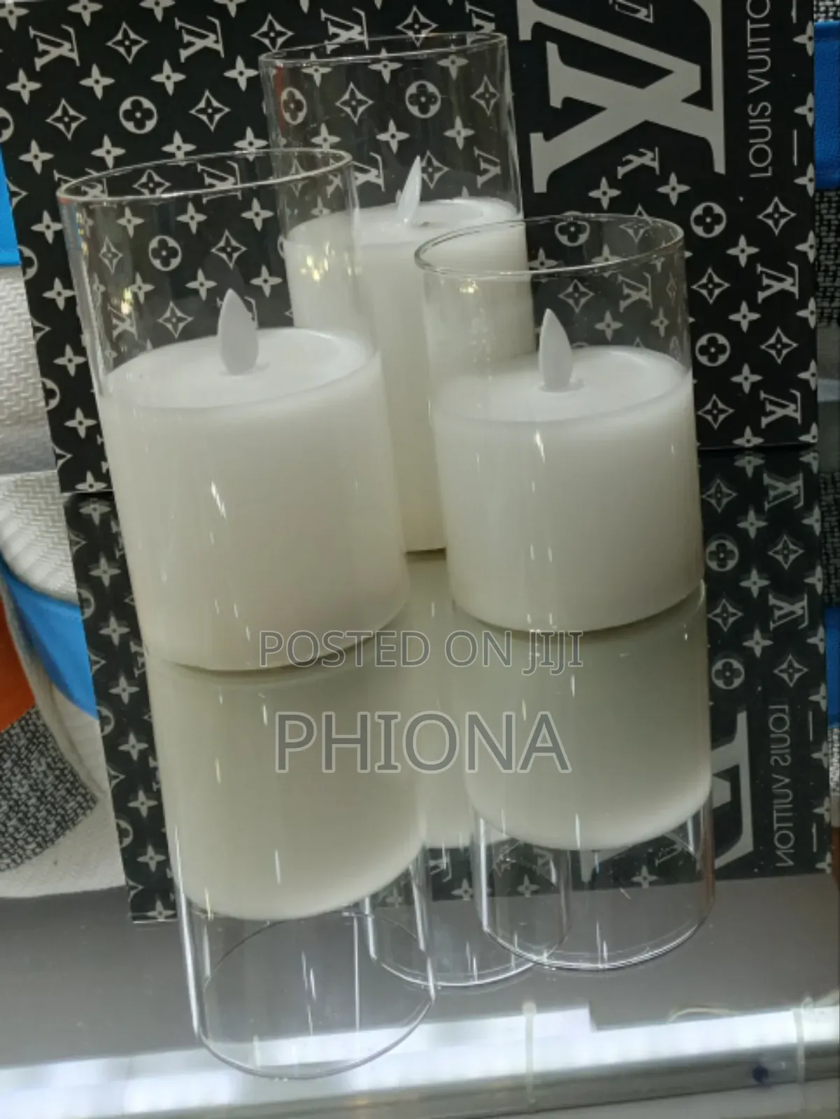 A Set of Three Big Candles
