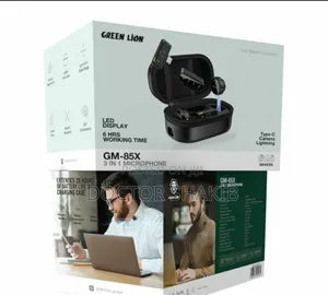New Green Lion Gm-85x 3 in 1 Wireless Microphone - Black