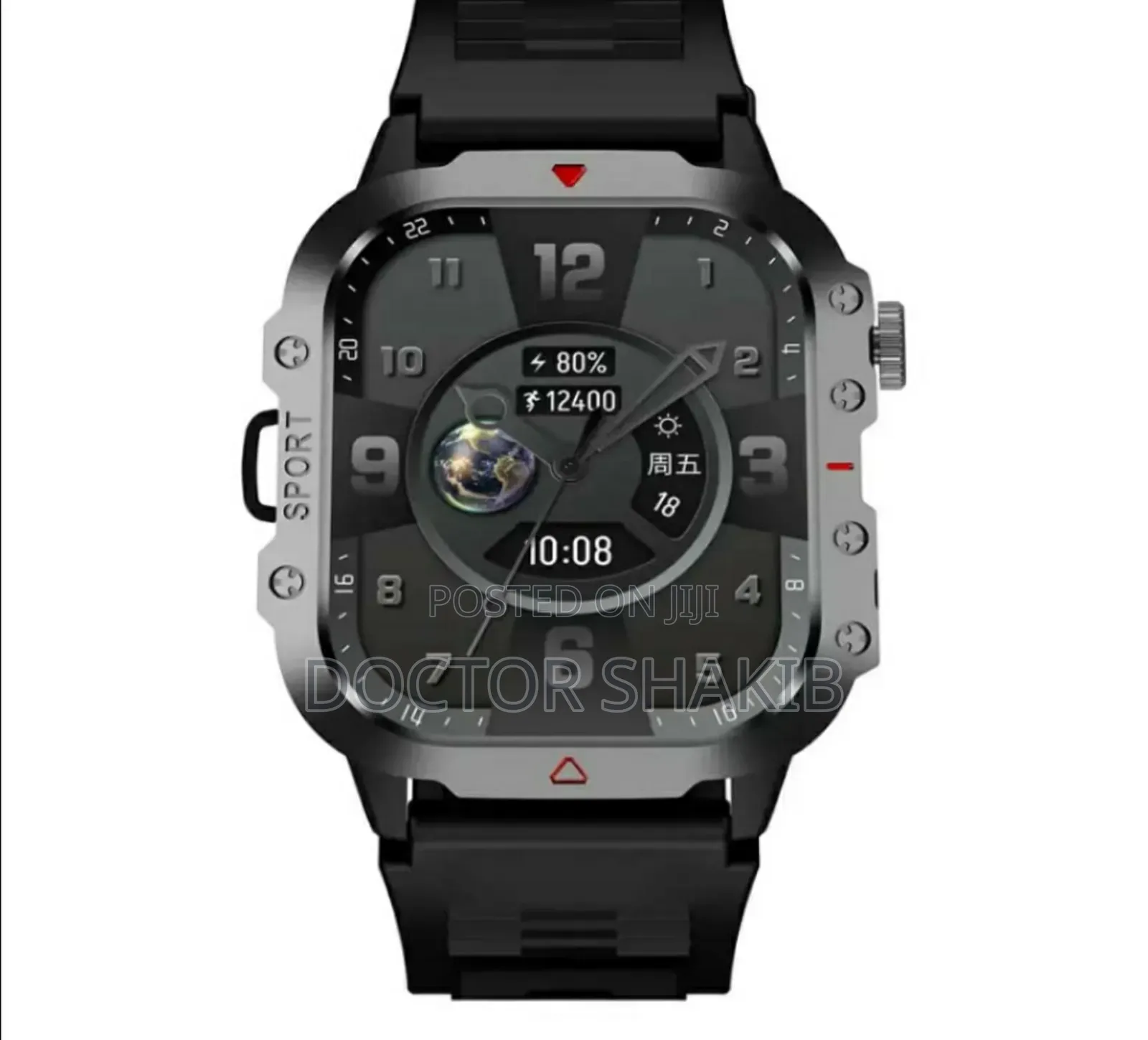 Green Lion Gravix Smart Watch - Black