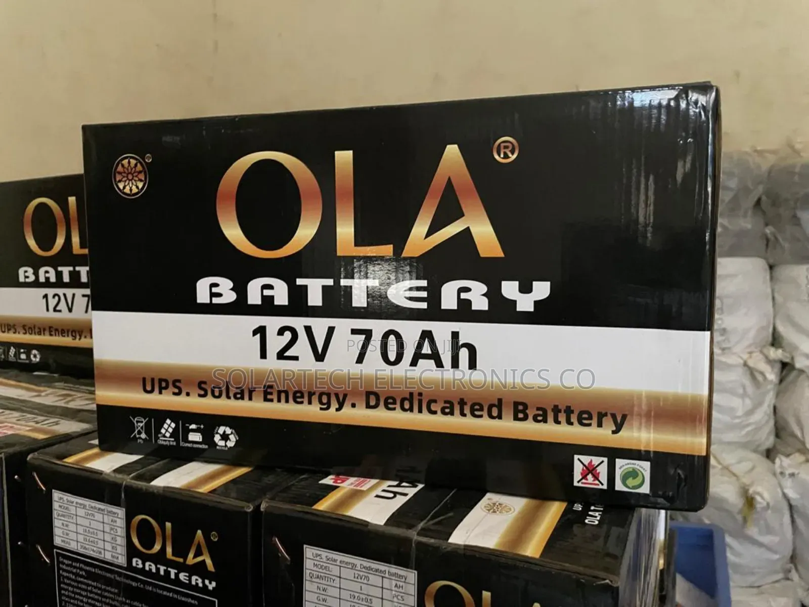 70ah Original Ola German Technology Solar Battery Vuma