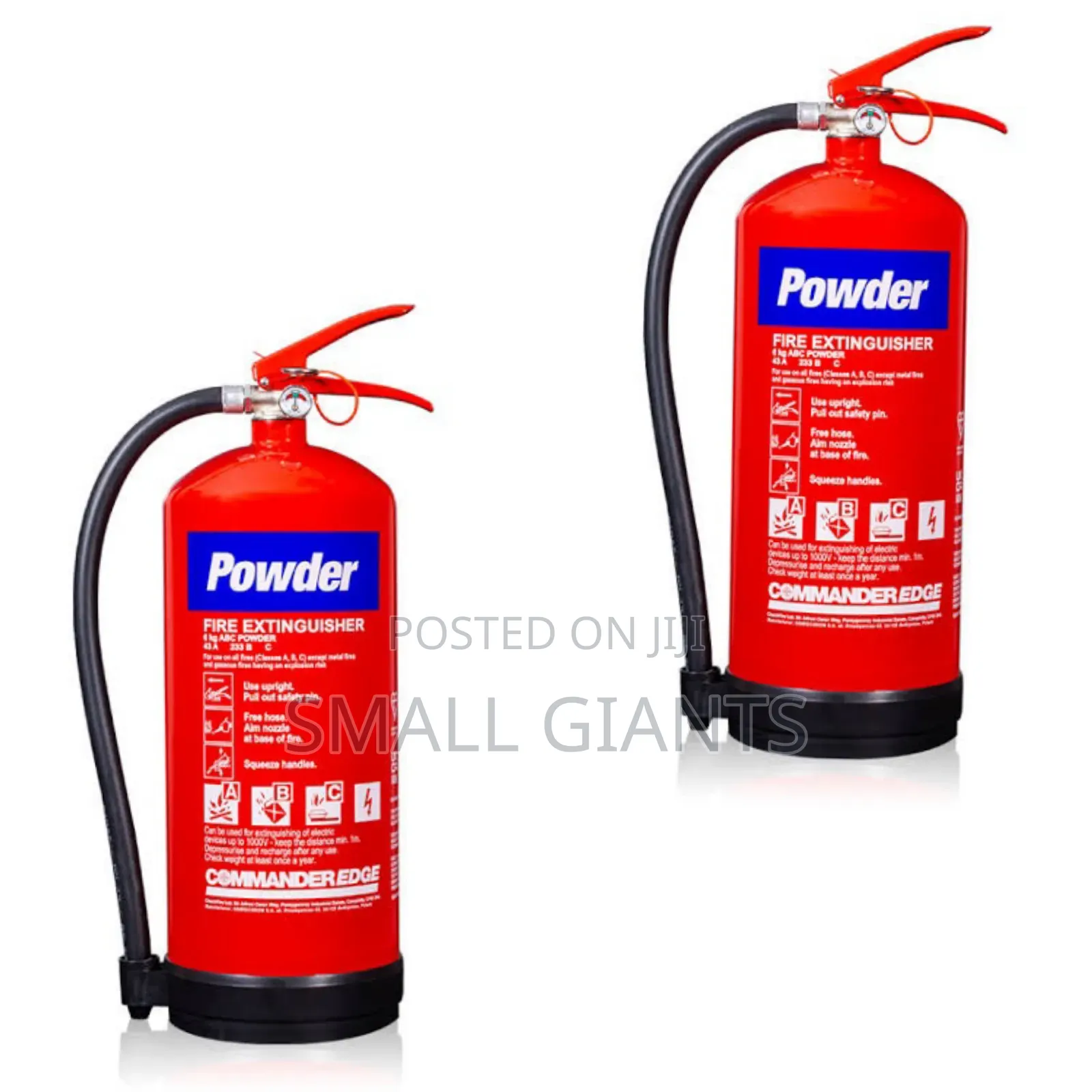 Powder Fire Extinguisher 6kg Capacity With Pipe