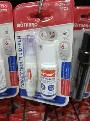Motarro 6ml Quck Drying Correction Fluid With Correction Pen