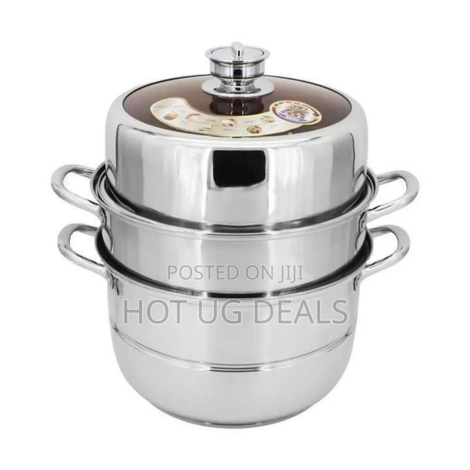 3-tier Food Steamer With Timer 32cm – Fast & Healthy Cooking