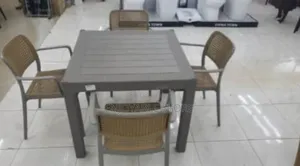 Grey Outdoor Table Abroad Chairs