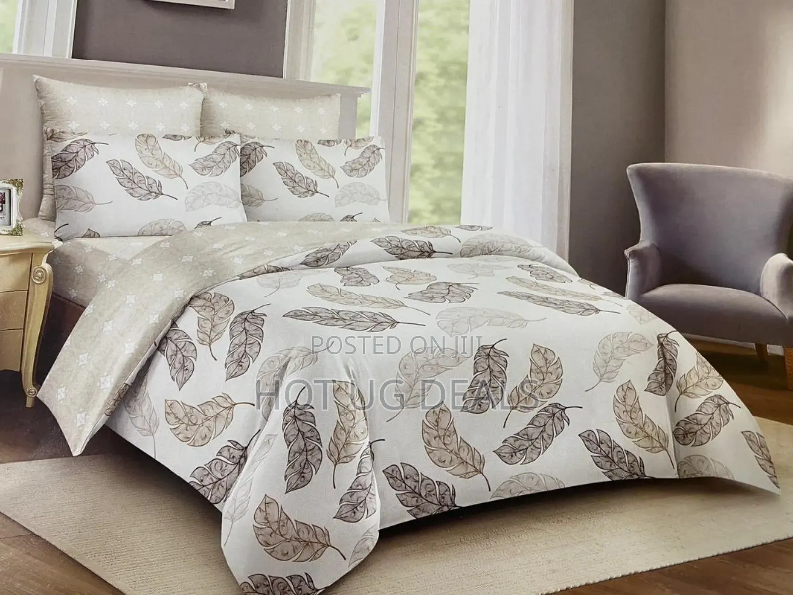 5x6 Duvet Set With 1 Bedsheet, 2 Pillow Cases - Multicolor