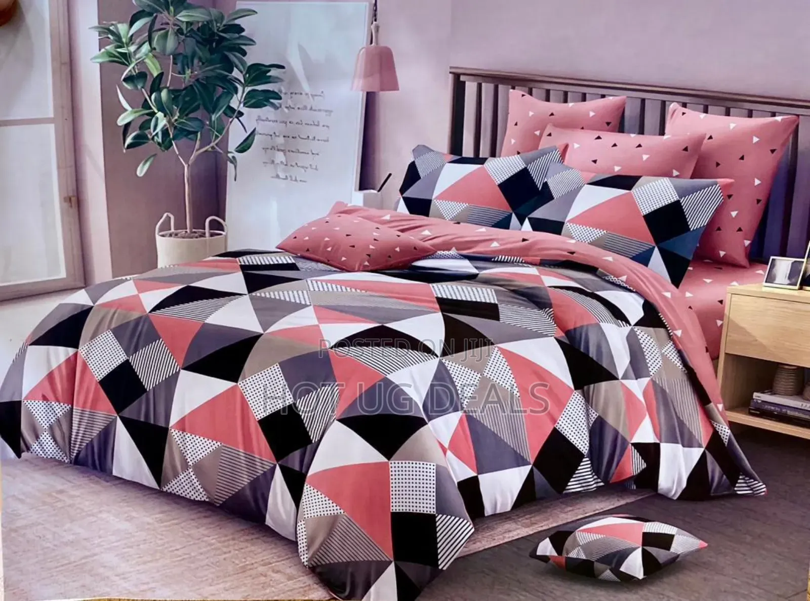 5x6 Duvet Set With 1 Bedsheet, 2 Pillow Cases - Multicolor