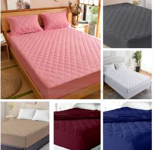 Cotton Waterproof Mattress Protector Pink