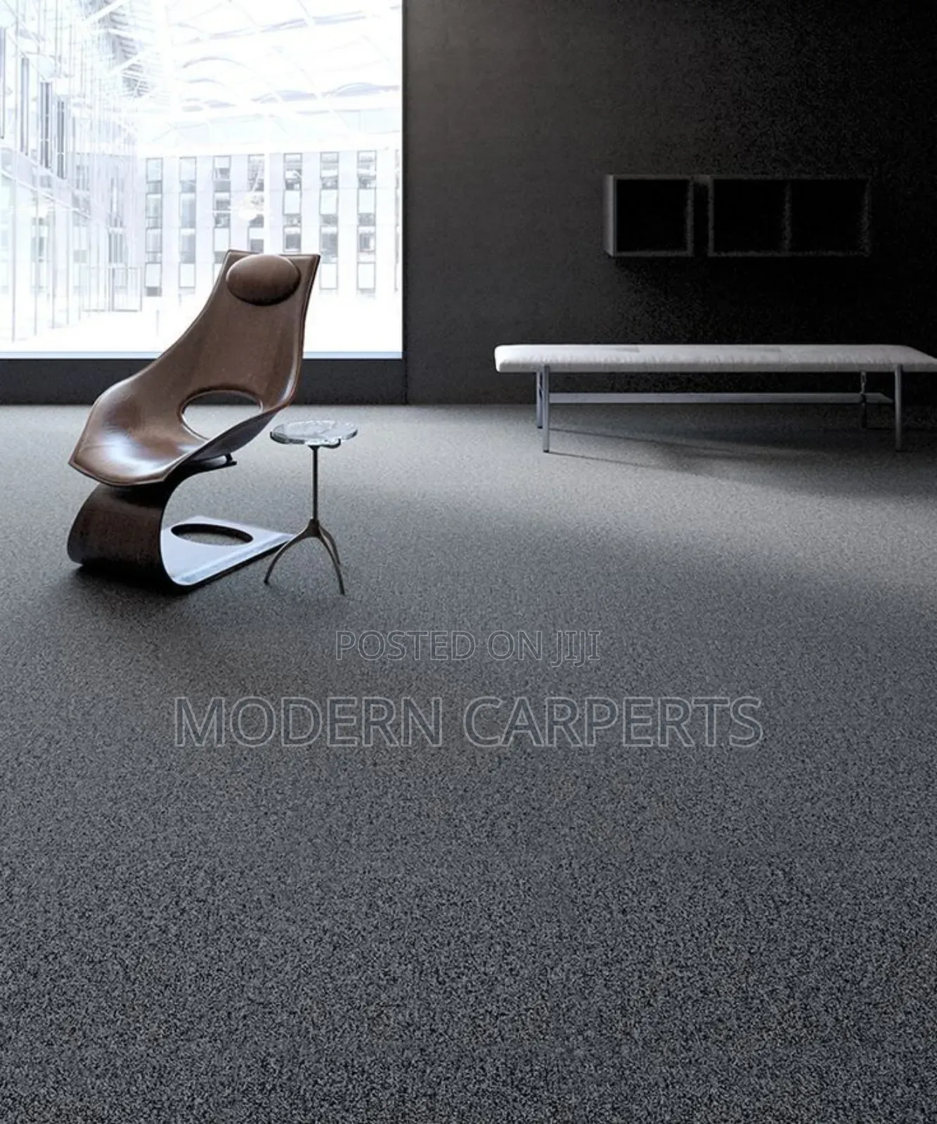 Wall to Wall Charcoal Grey for Office Carpets