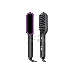 2-in-1 Electric Hair Straightener, Cutler PTC Heating Brush