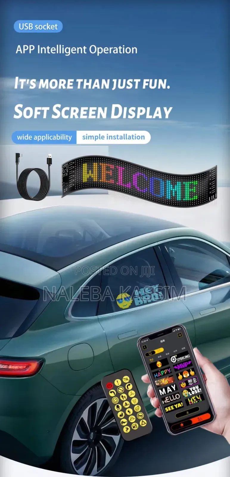 Devil, Demon Eyes, Car Led Flexible Screen / Led Matrix Panel