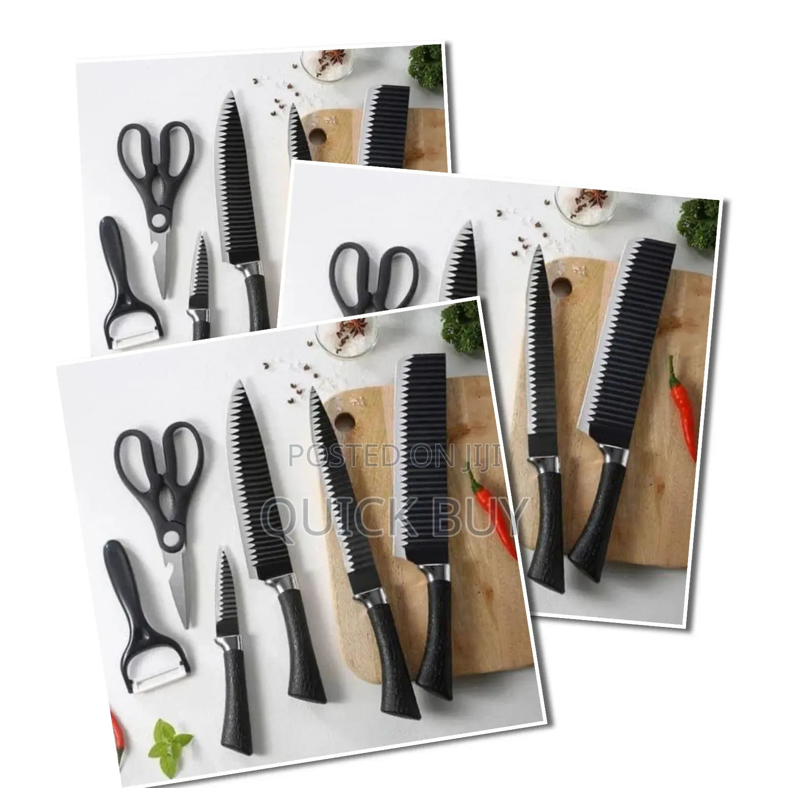 New 6-Piece Kitchen Knife Set