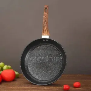 26cm Granite Eco Friendly Frying Pan With Wood Handle