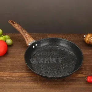 26cm Granite Eco Friendly Frying Pan With Wood Handle