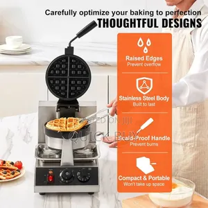 New Commercial Round Waffle Maker