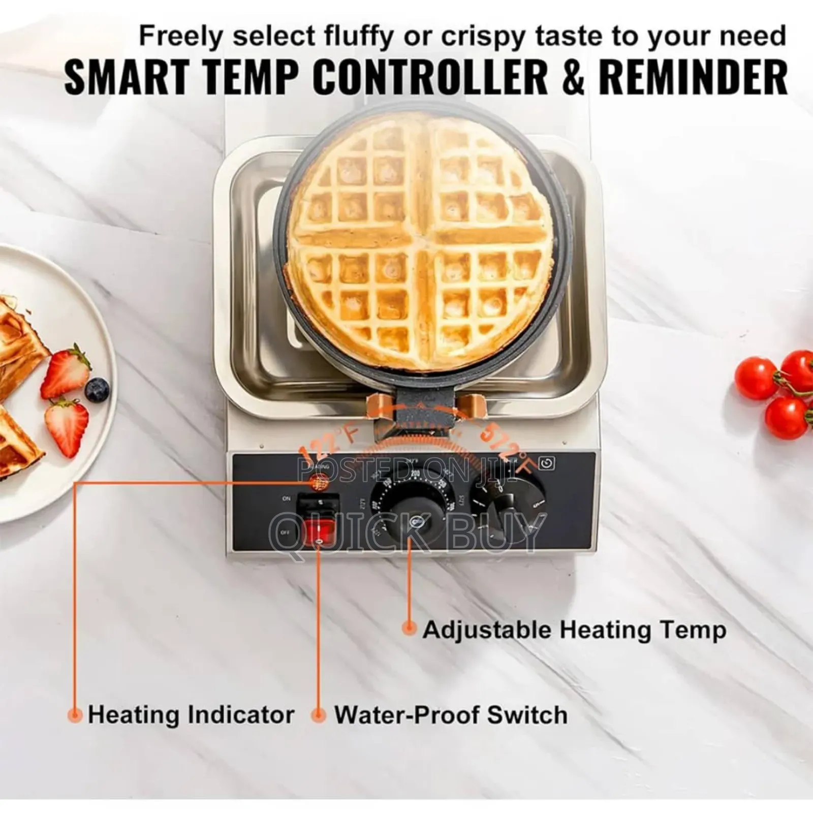 New Commercial Round Waffle Maker