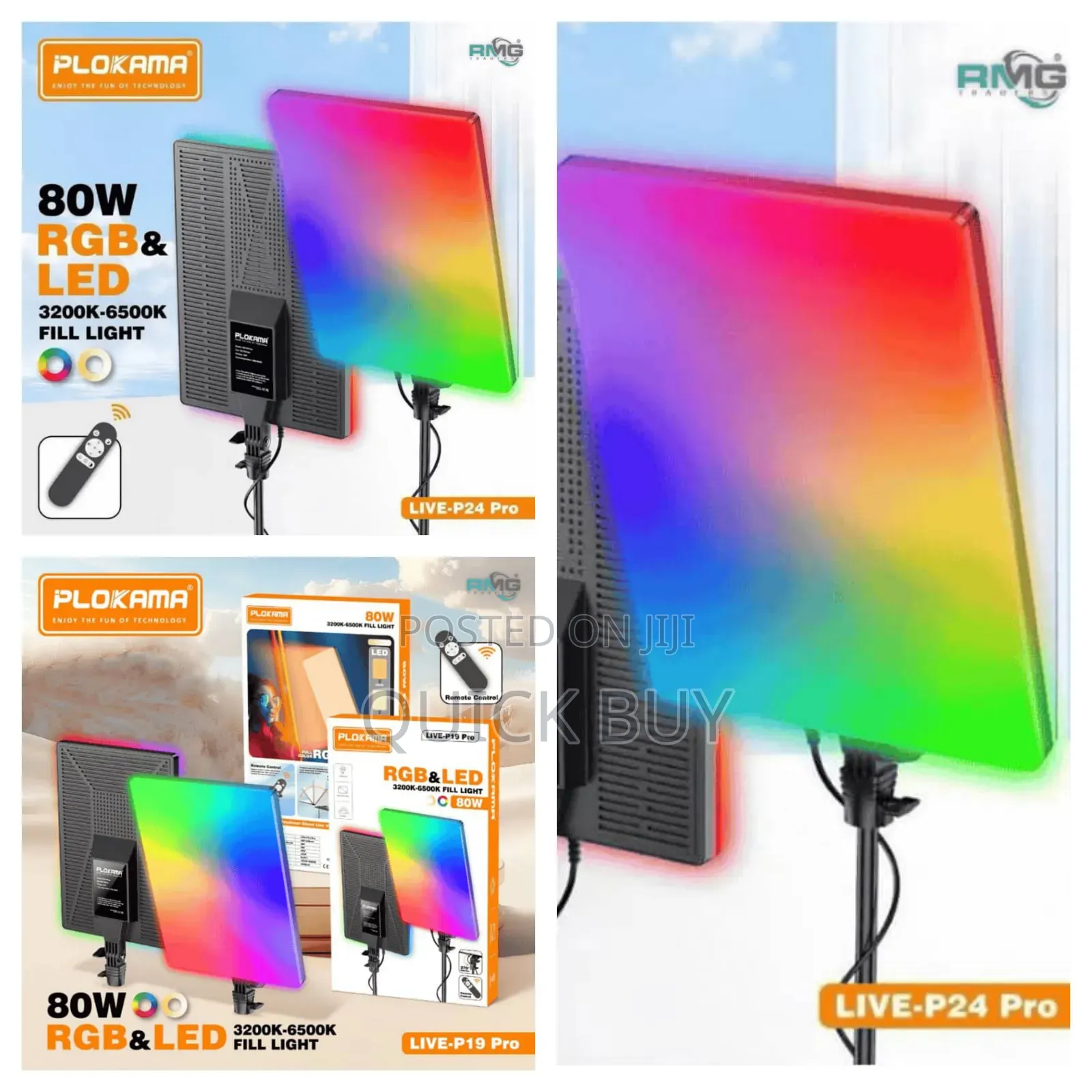 Plokama Live-P24 Pro RGB Panel Fill Light