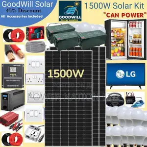 1500w Solar Energy System Full Kit Green Power