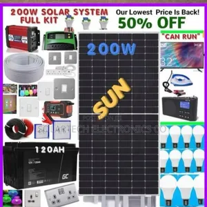 200w Complete Solar System Full Kit/ Off Grid Nova
