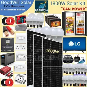 1800w Solar Energy System Full Kit Green Power
