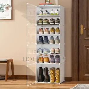 7 Layer Plastic Shoe Rack. Holds Upto 14 Pairs