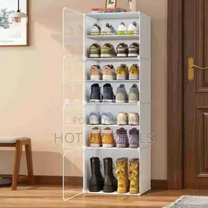 7 Layer Plastic Shoe Rack. Holds Upto 14 Pairs