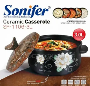 Brand New Sonifer Ceramic Casserole, Model Sf-1106-3l