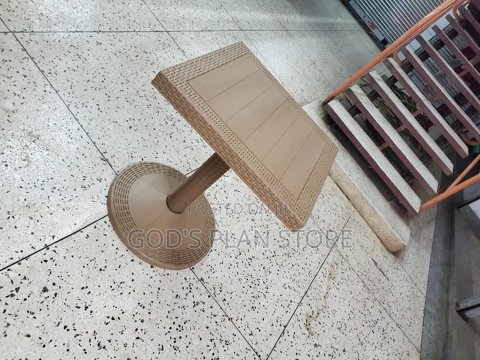 One Stand and Base Plastic Table Plastic Table
