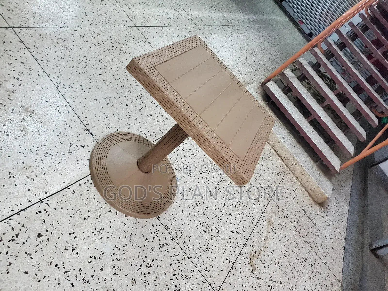 One Stand and Base Plastic Table Plastic Table