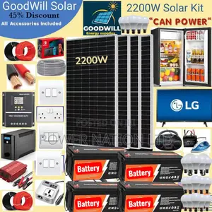 2200w Solar Energy System Full Kit Green Power