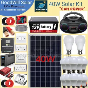 40w Solar Energy System Full Kit Green Power