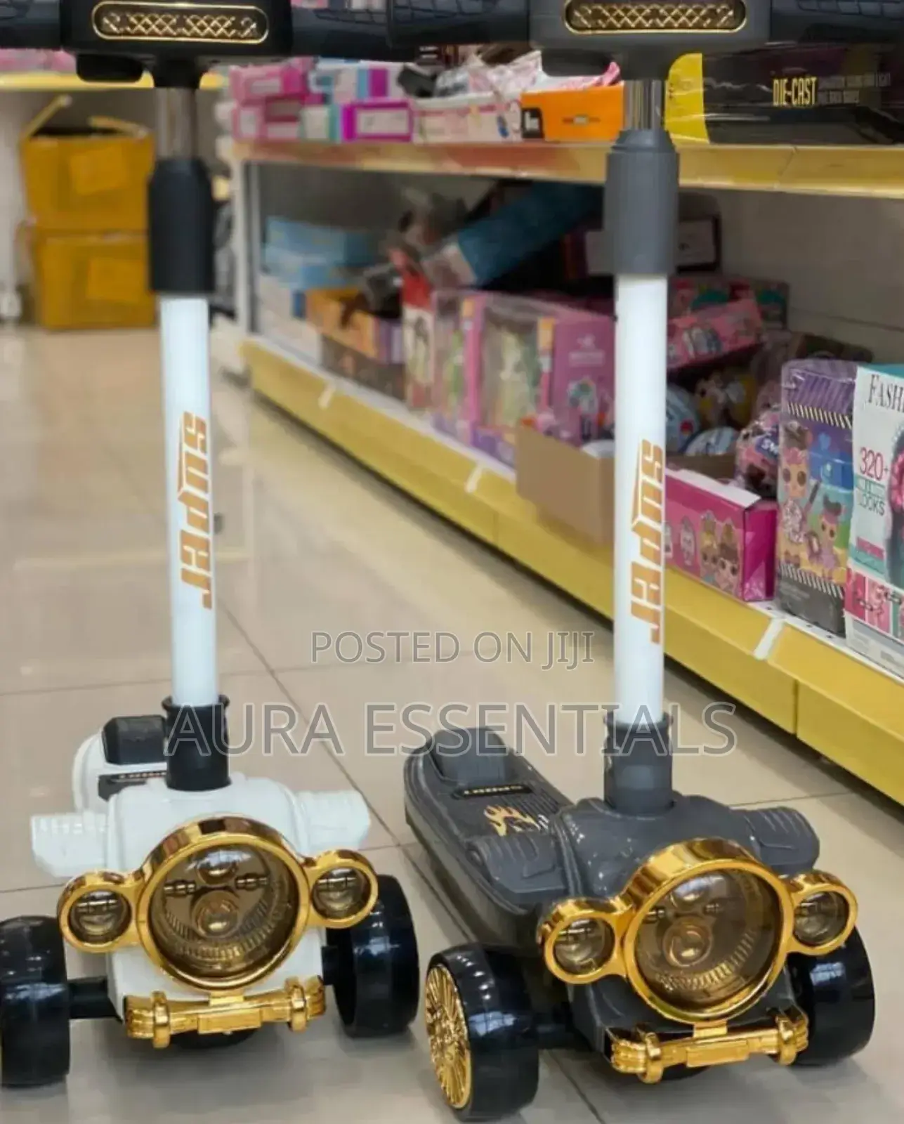 Kids Fancy Gold Scooter
