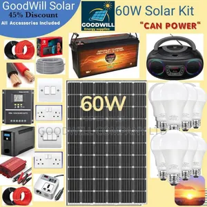 60w Solar Energy System Full Kit Green Power