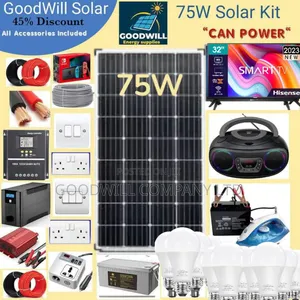 75w Solar Energy System Full Kit Green Power