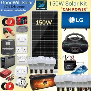 150w Solar Energy System Full Kit Green Power