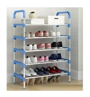 Five Layer Stainless Steel Shoe Rack Stand Storage Organizer