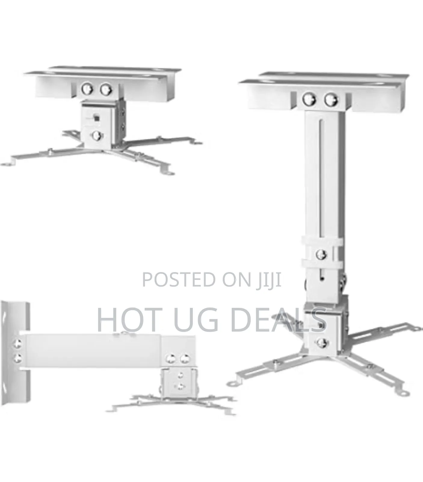 Universal Ceiling Projector Mount - White