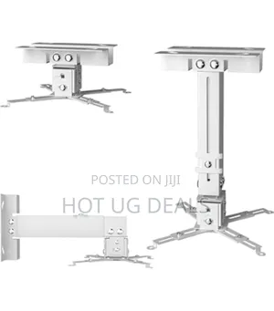 Universal Ceiling Projector Mount - White