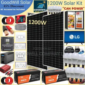 1200w Solar Energy System Full Kit Green Power