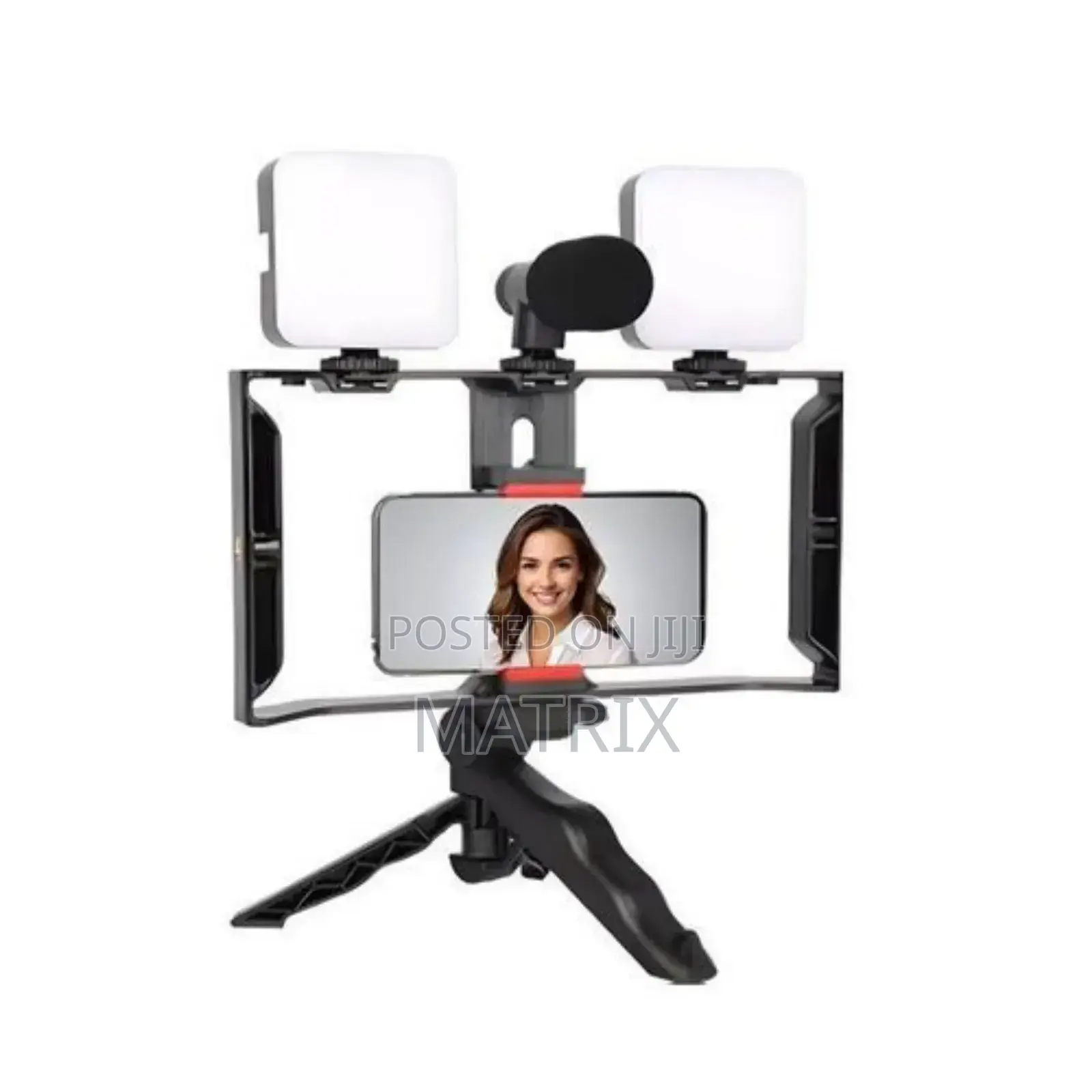 Professional Video Maker With Microphone, 2 Portable 7w Led