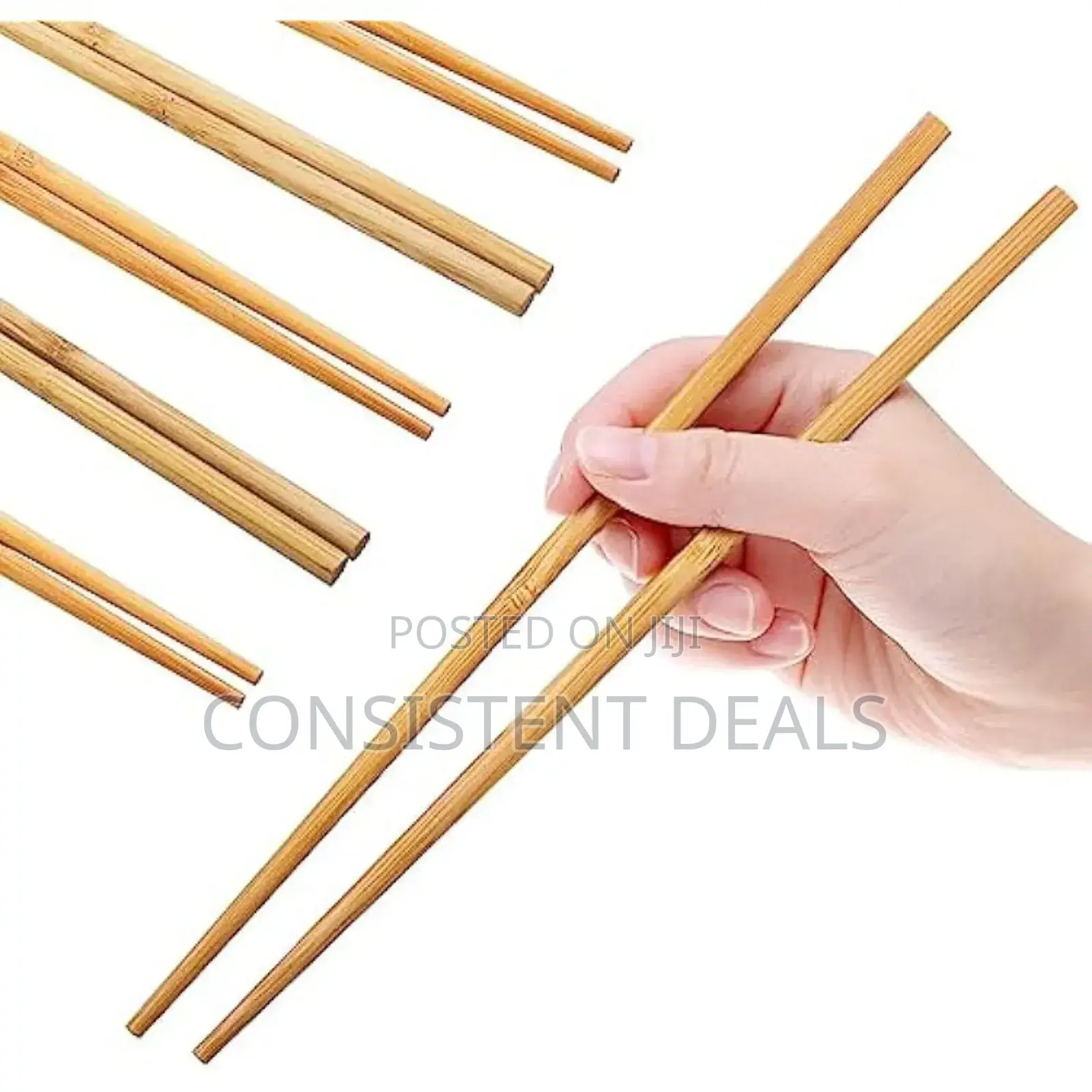 5 Pair Natural Bamboo Chopsticks