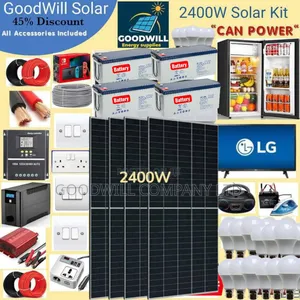2400w Solar Energy System Full Kit Green Power
