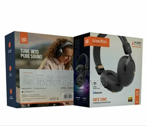 Brand New Porodo Soundtec Onyx Sonic Wireless Headphones