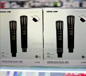 New Green Lion Wireless Dual Mic Cordless Microphonr