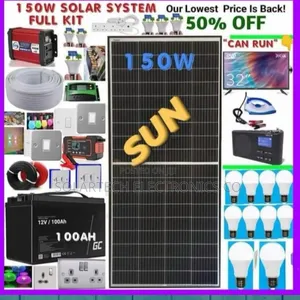 150w Sunshine Solar Power System Full Kit Tech