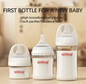 Baby Feeding Glass Bottles Anti Colic Unbreakable Glass