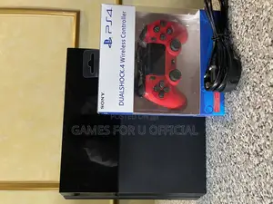 Playstation 4 Standard Chipped Red Controller Uk Fxt Used*