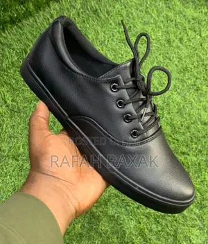 Men’S Triple Black Leopard Slip-ons Soft Leather Easy Shoes