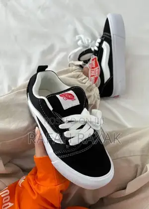 Original Double Sole Vans Knu Skool Black/White Sneakers
